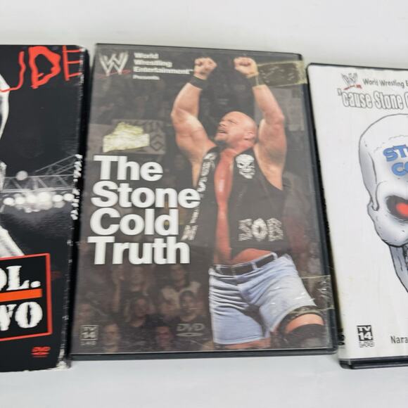 Stone Cold Steve Austin DVD Lot Attitude Era Volume 2, Cause SC Said So & Truth - Picture 5 of 7